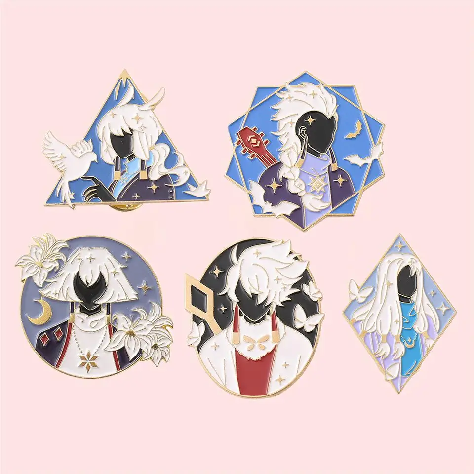 Pin Club | Anime Cartoon Game Ser Series Odznak Mesiac